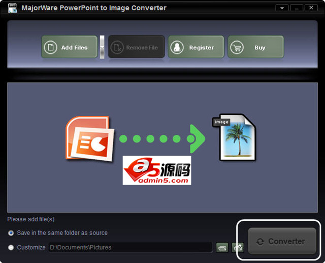 Majorware powerpoint to Image Converter