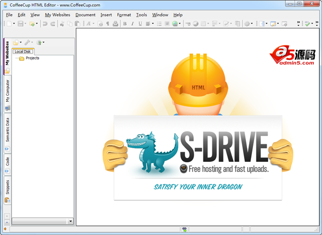 CoffeeCup HTML Editor