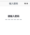 类似iphone密码输入效果