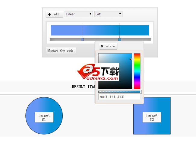 jQuery多功能颜色选择器特效