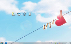  心光灿烂电脑主题 win7版