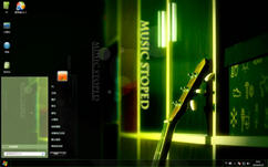 音乐空间win7电脑桌面