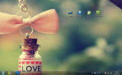 爱的毒药电脑主题 win7版