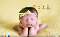 可爱天使电脑主题 win7版