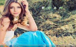 欧美美女电脑主题 win7版