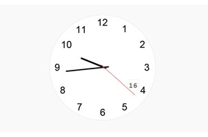 jQuery带日期的指针时钟特效