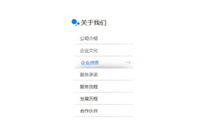 jquery鼠标悬停列表菜单样式代码
