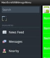 Android 仿facebook布局效果