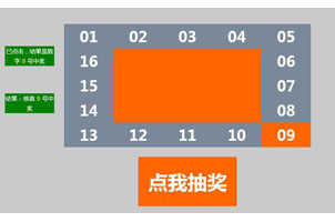 jQuery随机数字抽奖代码