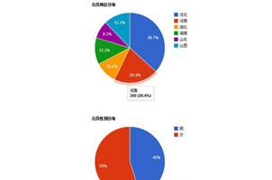 jQuery饼状图比例分布图代码