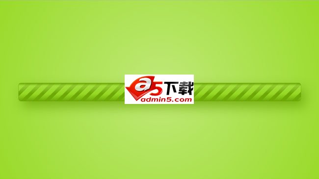 绿色条纹css3进度条代码