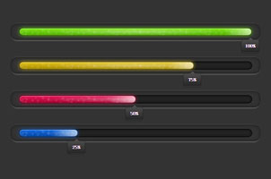 jQuery+CSS3进度条动画特效