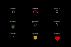 loading页面加载图标css3代码