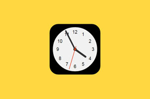 js+css3扁平化APP图标时钟动画