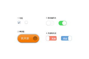 checkbox单选复选按钮美化代码