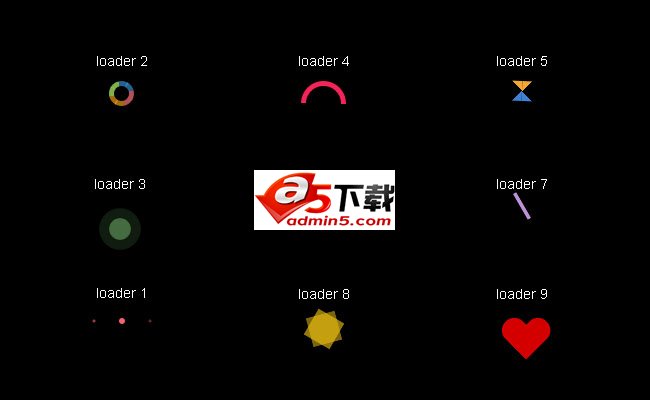 loading页面加载图标css3