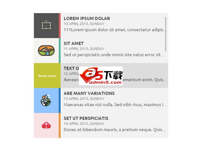 jQuery新闻列表滚动下一级代码