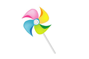 css3实现旋转风车动画特效