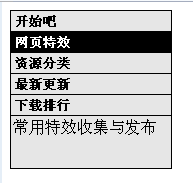 JS+CSS实现另类带提示效果的竖向导航菜单