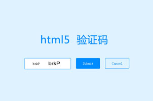 html5点击刷新验证码特效