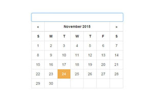基于bootstrap日期选择器插件