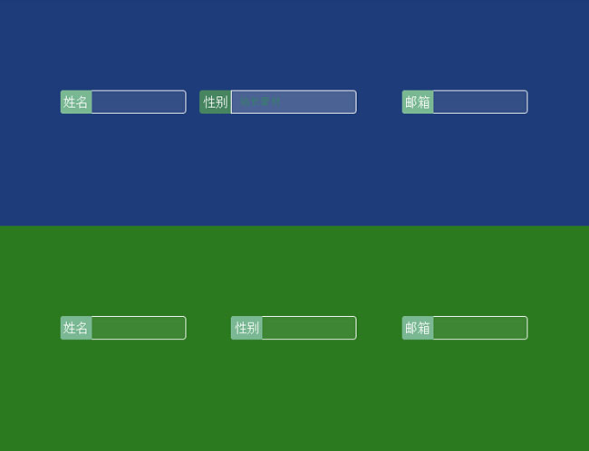 CSS3实现动态输入框input框特效