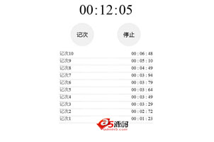 jQuery苹果秒表计时器代码