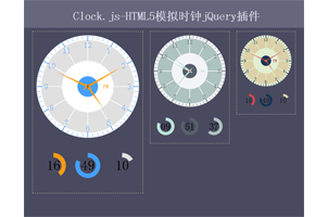 HTML5模拟时钟jQuery插件