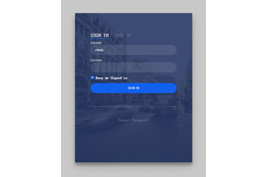 CSS3用户登录注册翻转式切换代码