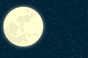 CSS3黑夜星空月亮动画