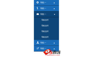 jQuery上下收缩滑动树型菜单