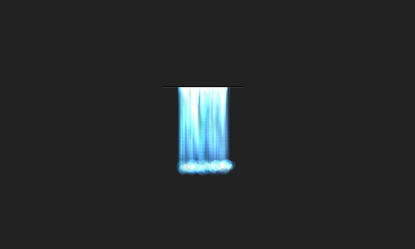 canvas 瀑布动画