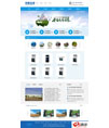 蓝色净水器设备公司网站模板