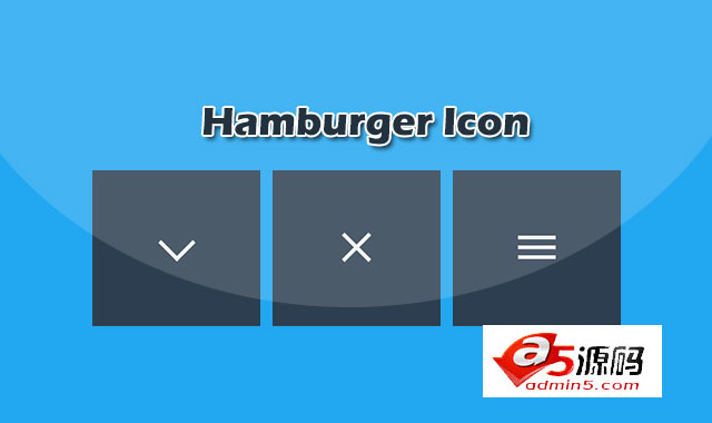 12种炫酷汉堡包图标按钮变形动画特效