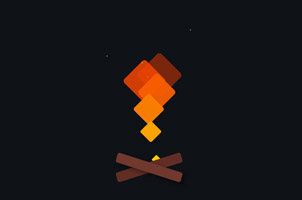 CSS3火焰loading动画