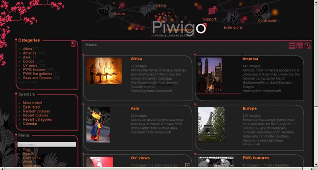 Piwigo 开源相册系统