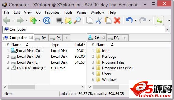 XYplorer 实用技巧：双栏与标签