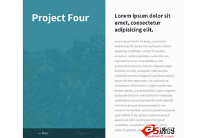 html5双屏显示文字内容响应式布局效果