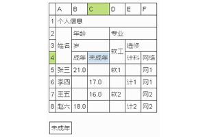 jQuery仿excel表格选中变色效果代码