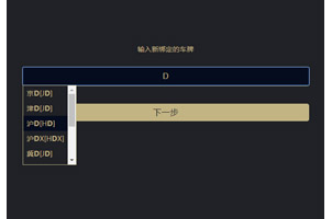 jQuery输入框提示绑定车牌代码