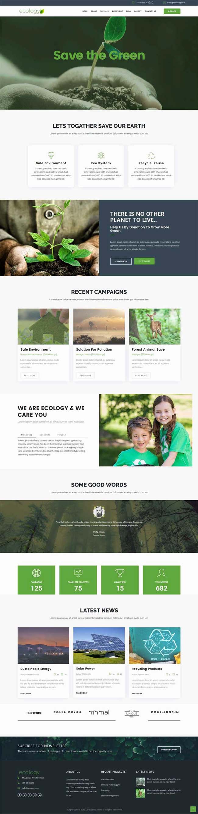 绿色大气的农业生态养殖公司网站html模板
