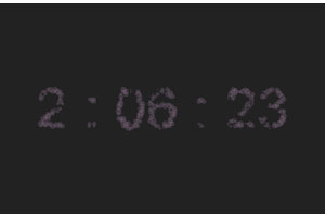 HTML5 Canvas粒子数字时钟特效
