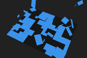 jQuery 3D方块分散动画特效