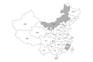 黑白风格中国各个省份地图分部jQuery代码