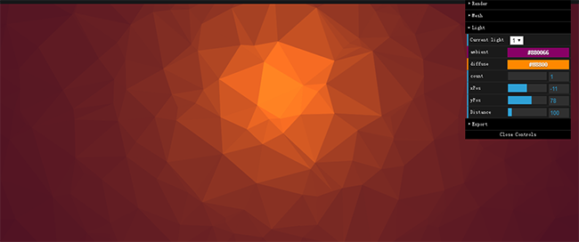 HTML5 canvas网页背景生成器