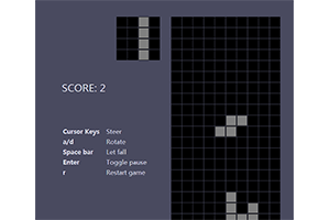 JS经典俄罗斯方块小游戏