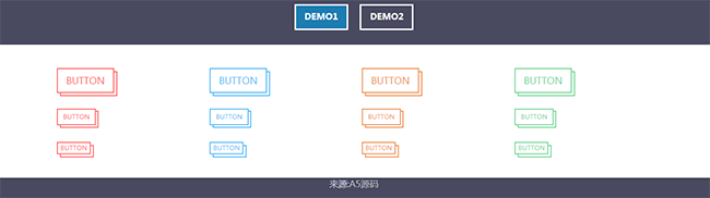 CSS3简易线条按钮动画代码