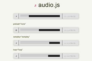 audio.js制作音乐播放器特效