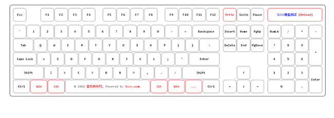 jQuery模拟键盘测试小工具源码