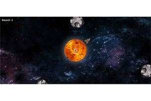 HTML5保卫星球射击小游戏